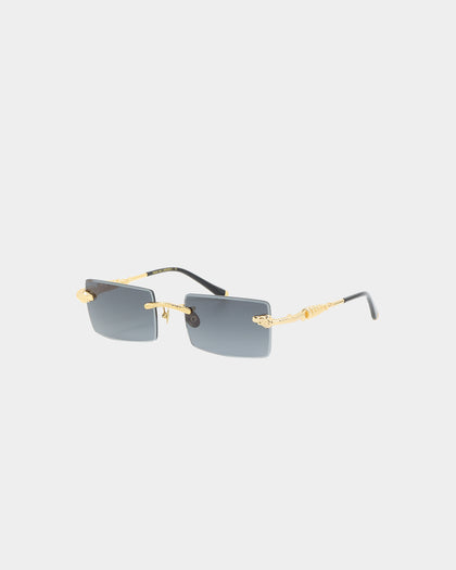 James Oro Black Tint Serpent Authentic Sunglasses Black