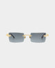 James Oro Black Tint Serpent Authentic Sunglasses Black