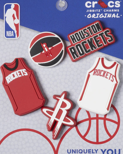 Crocs Houston Rockets 5 Pack Jibbitz Charms Multi