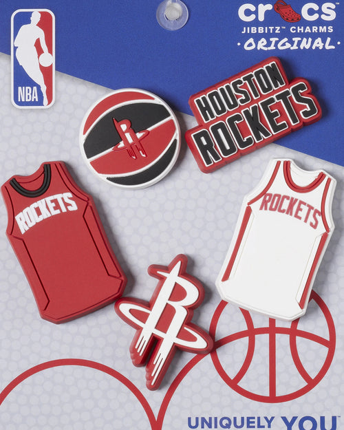 Crocs Houston Rockets 5 Pack Jibbitz Charms Multi