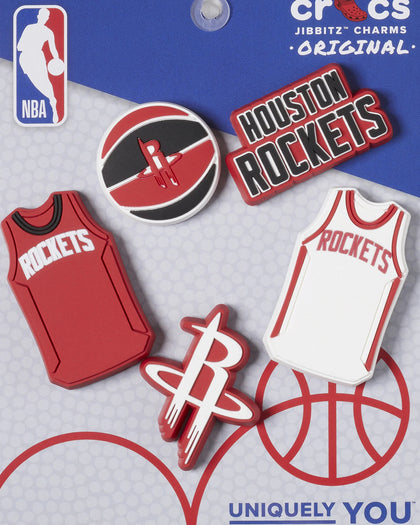 Crocs Houston Rockets 5 Pack Jibbitz Charms Multi