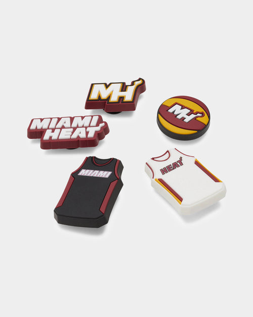 Crocs X NBA Miami Heat 5 Pack Jibbitz Charms Multi