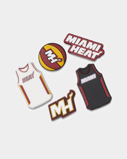 Crocs X NBA Miami Heat 5 Pack Jibbitz Charms Multi