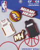 Crocs X NBA Miami Heat 5 Pack Jibbitz Charms Multi
