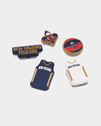 Crocs New Orleans Pelicans 5 Pack Jibbitz Charms Multi