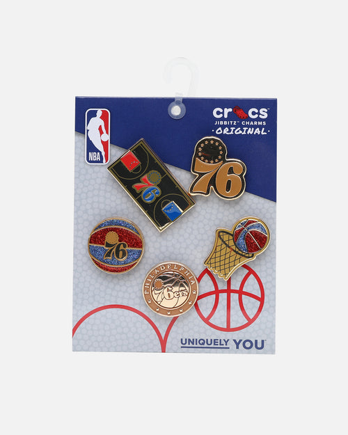 Crocs Philadelphia 76ers 5 Pack Jibbitz Charms Multi