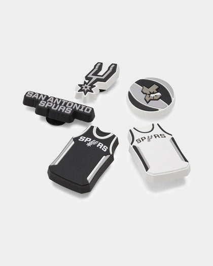 Crocs San Antonio Spurs 5 Pack Jibbitz Charms Multi