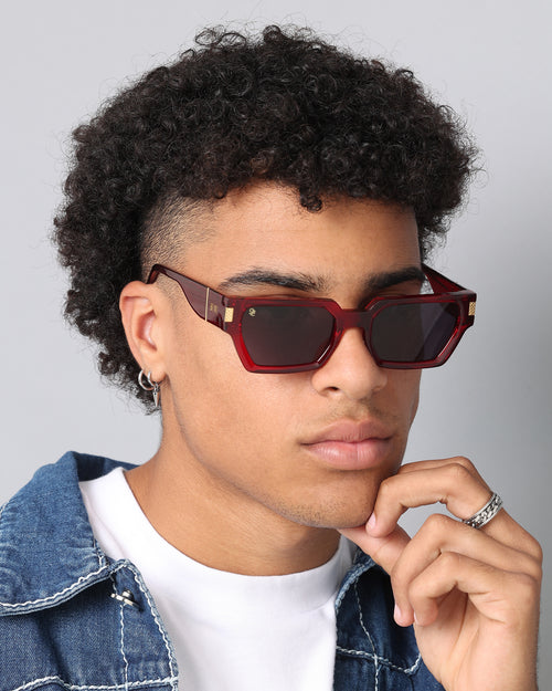 9FIVE Locks Sunglasses Maroon