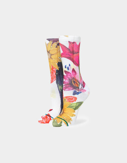 Stance Women's Lucid Crewcut Socks Off White