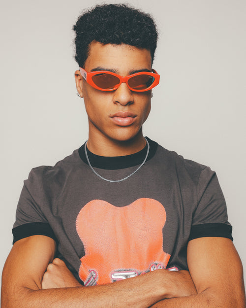 Loiter X Nuqe Ethereal Sunglasses Coral Crush