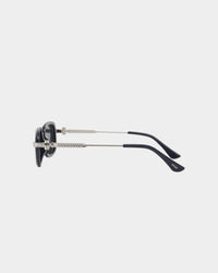 Nuqe Maverick Sunglasses Navy/Silver