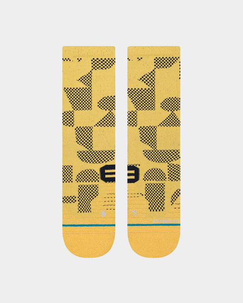 Stance Building Crewcut Socks Gold