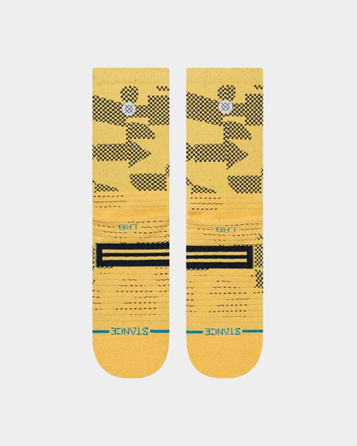Stance Building Crewcut Socks Gold