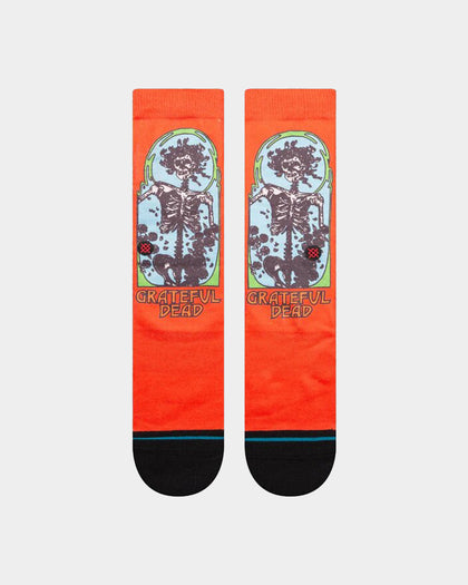 Stance X The Grateful Dead Ful Crewcut Socks Washed Black
