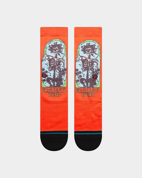 Stance X The Grateful Dead Ful Crewcut Socks Washed Black