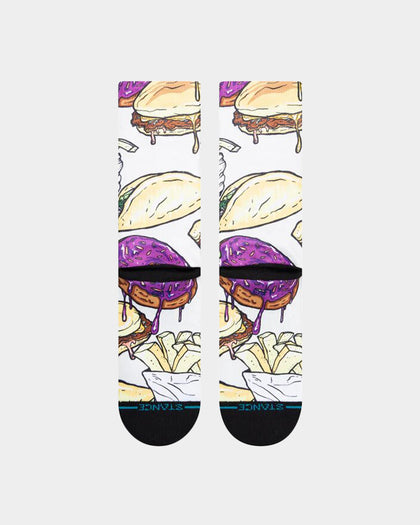 Stance Neen Crewcut Socks Vintage White