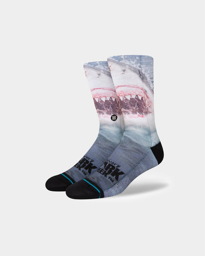 Stance Pearly Whites Crewcut Socks Blue