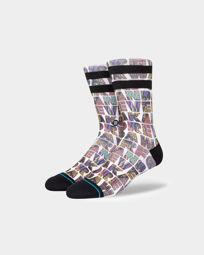 Stance X Black Panther Wakanda Forever Crewcut Socks White