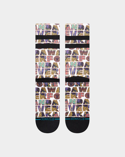 Stance X Black Panther Wakanda Forever Crewcut Socks White
