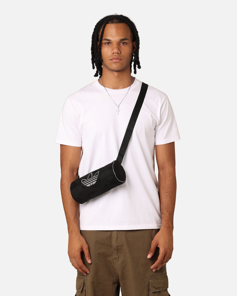 Adidas Rhinestones Fake Suede Mini Duffel Bag Black | Culture Kings US