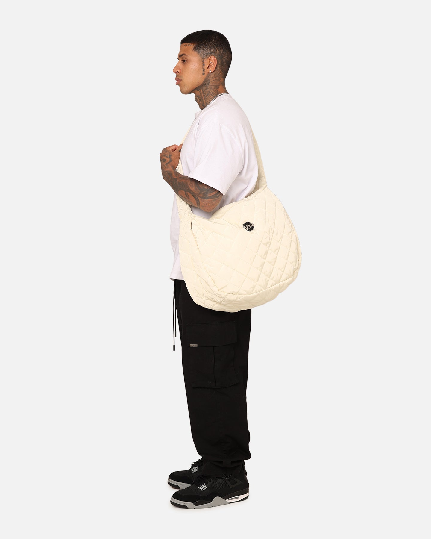 404 Quilted Side Bag Off White | Culture Kings US