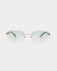 Belvoir & Co Willow Sunglasses Green/Marble
