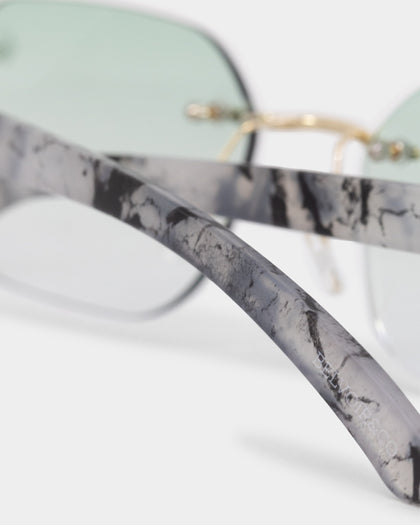 Belvoir & Co Willow Sunglasses Green/Marble