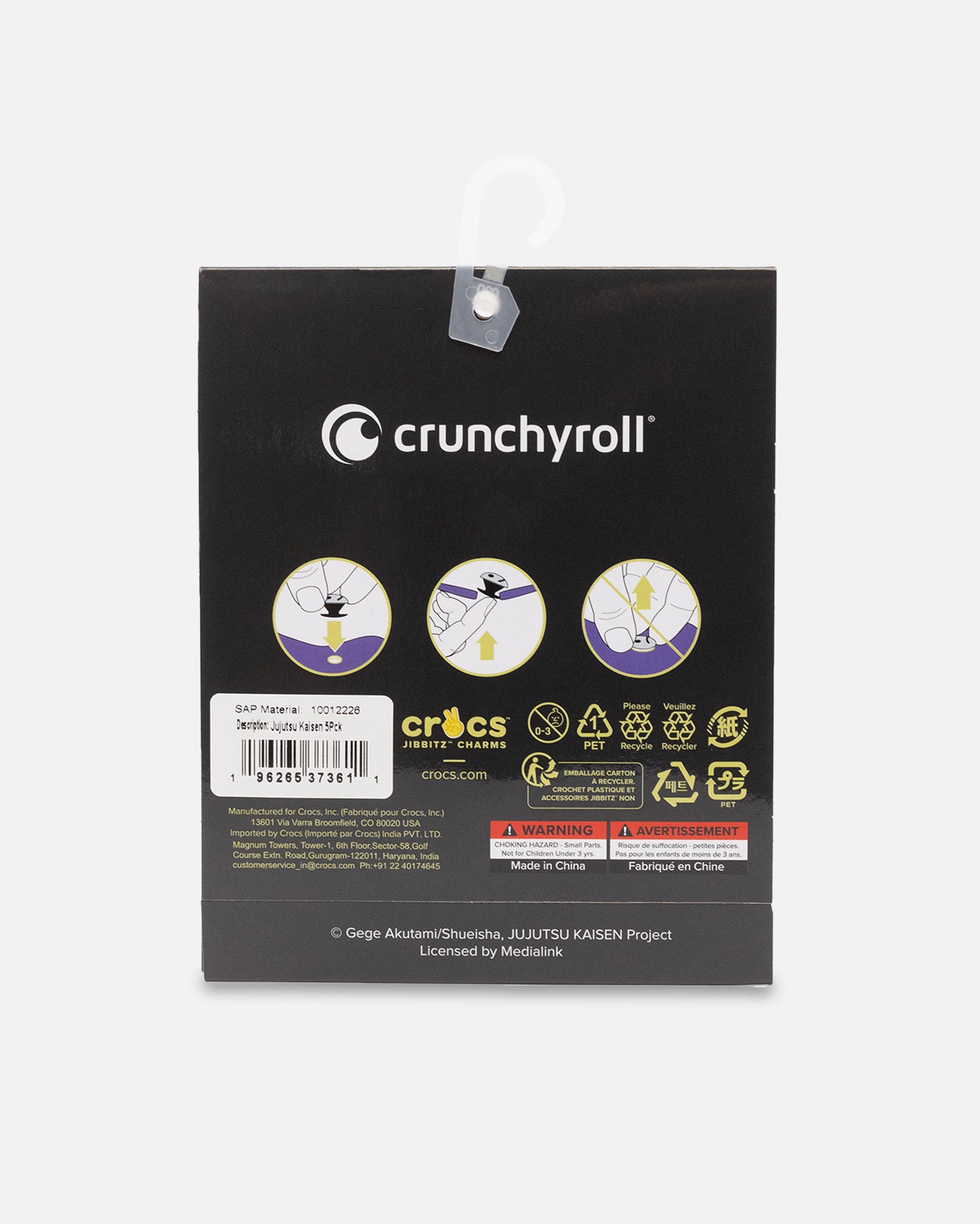 Crocs X Jujutsu Kaisen 5 Pack Jibbitz™ Charms Multi | Culture Kings US