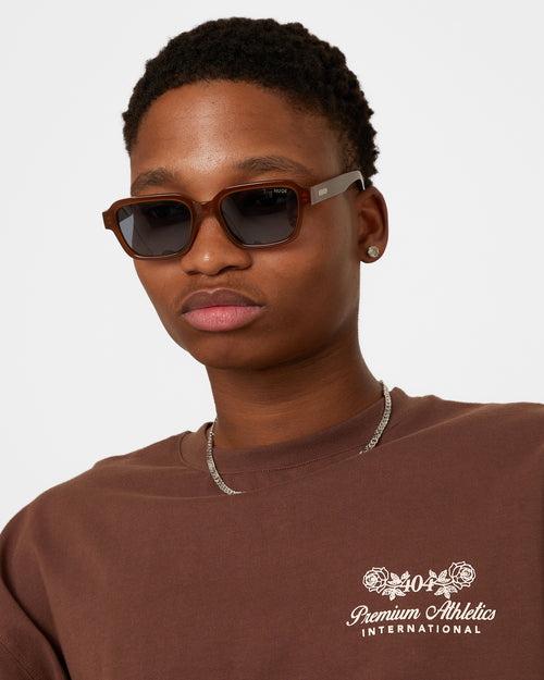 Nuqe Oscar Sunglasses Brown/Blue