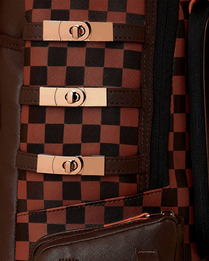 Sprayground Brown Checkered Special Ops Backpack Brown