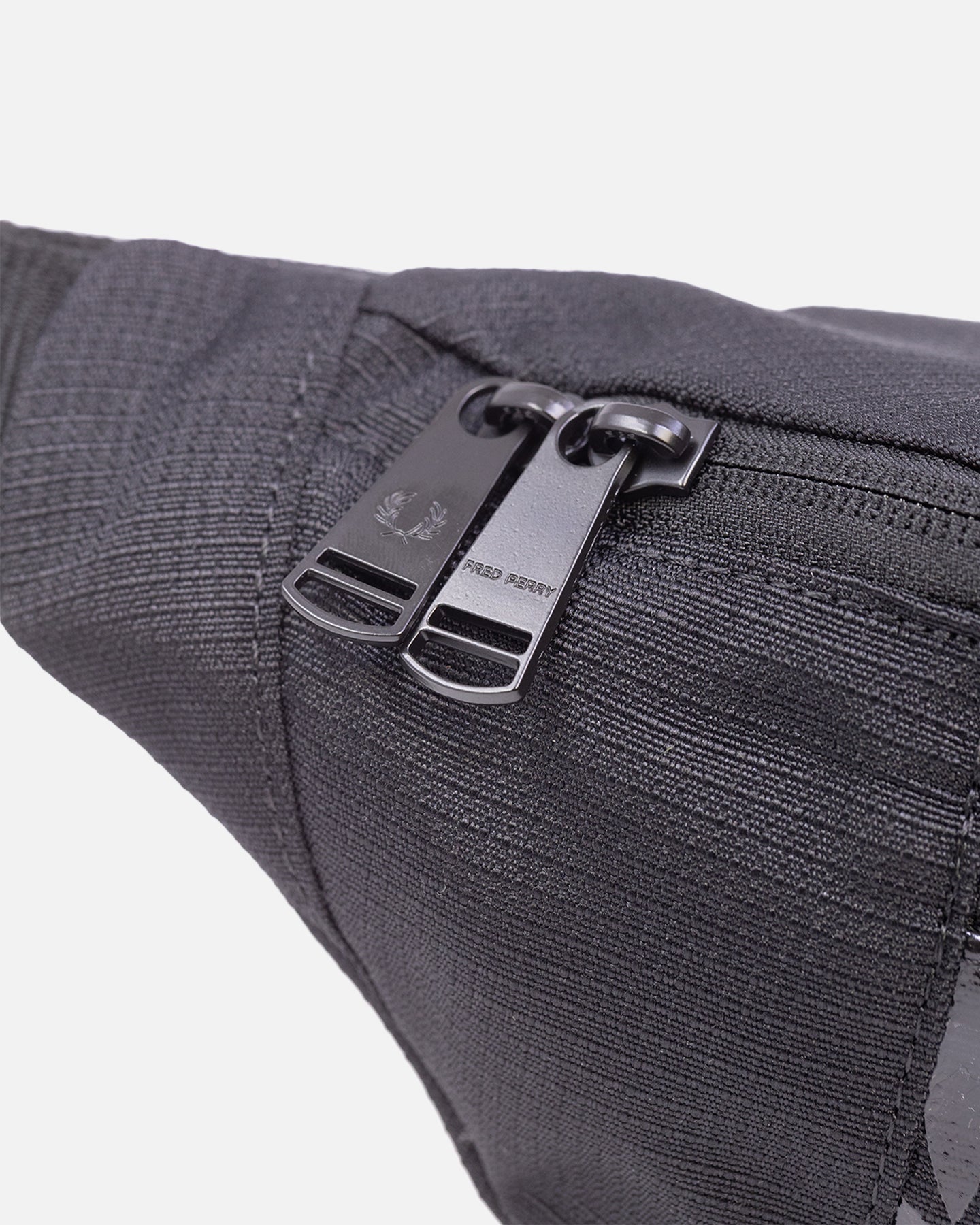 Fred Perry Printed Laurel Wreath Ripstop Waist Bag Black | Culture