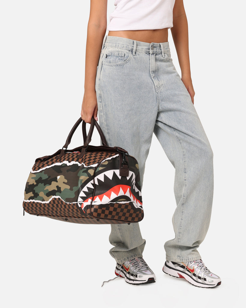 Sprayground Tear It Up Camo Duffle Bag Multi Culture Kings US