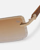 Belvoir & Co Diamond Cut Hampton Sunglasses Wood/Tea