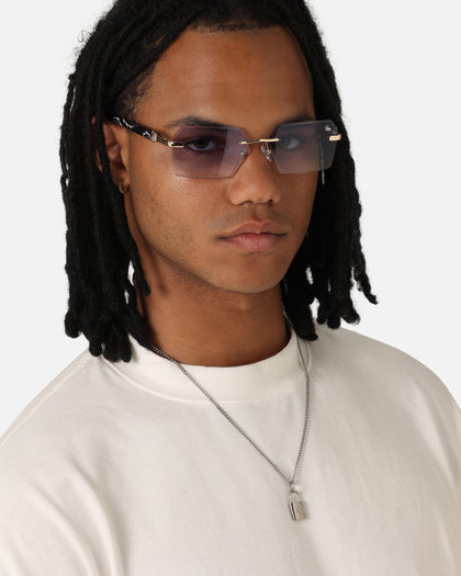 Belvoir & Co X Culture Kings Kennedy Sunglasses Blue/Gold/Black