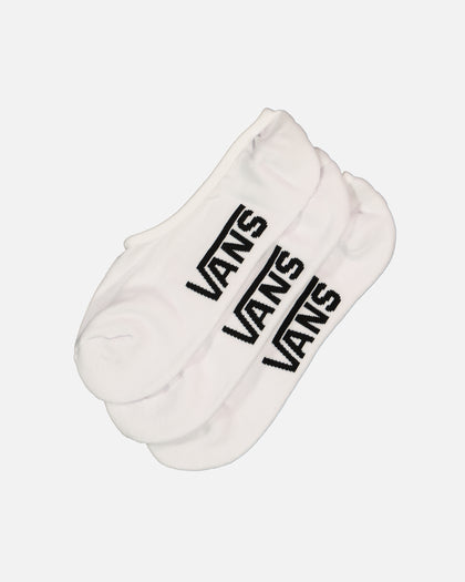 Vans Classic Super No Show Socks 6.5 3 Pack White