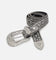MNML Chevron Caviar Belt Silver