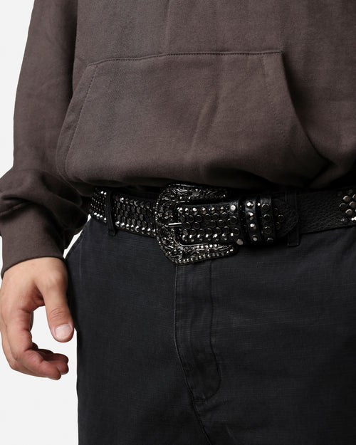 MNML Flathead Metal Studded Belt Black