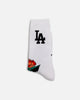 Pro Compression Los Angeles Dodgers Rose Crew Sock White