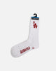 Pro Compression Los Angeles Dodgers Gothic Script Crew Sock White