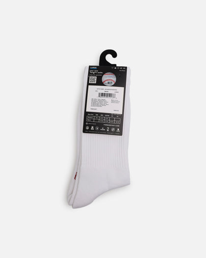 Pro Compression Los Angeles Dodgers Gothic Script Crew Sock White