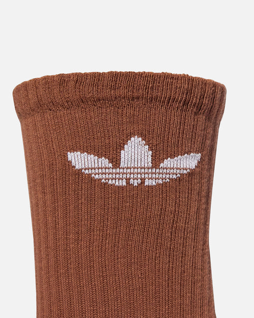 Adidas Trefoil Cushioned Crew Socks 6 Pack Cream