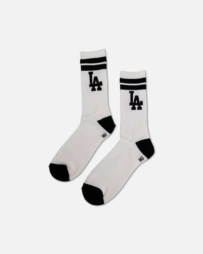 Pro Compression Los Angeles Dodgers Gym Stripe Crew Sock Black/White