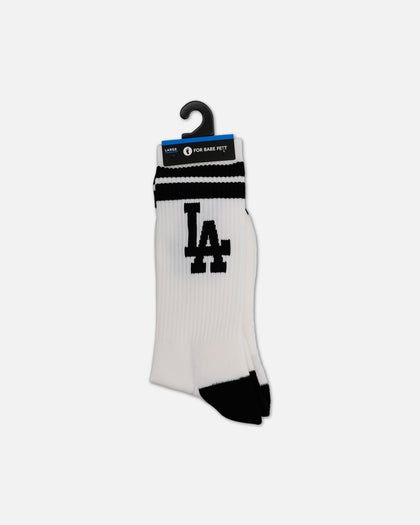 Pro Compression Los Angeles Dodgers Gym Stripe Crew Sock Black/White