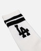 Pro Compression Los Angeles Dodgers Gym Stripe Crew Sock Black/White