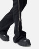 MNML D519 Zipper Flare Denim Jeans Black