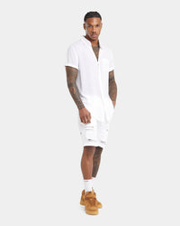 XXIII Dubrovnik Short Sleeve Button Up Shirt White