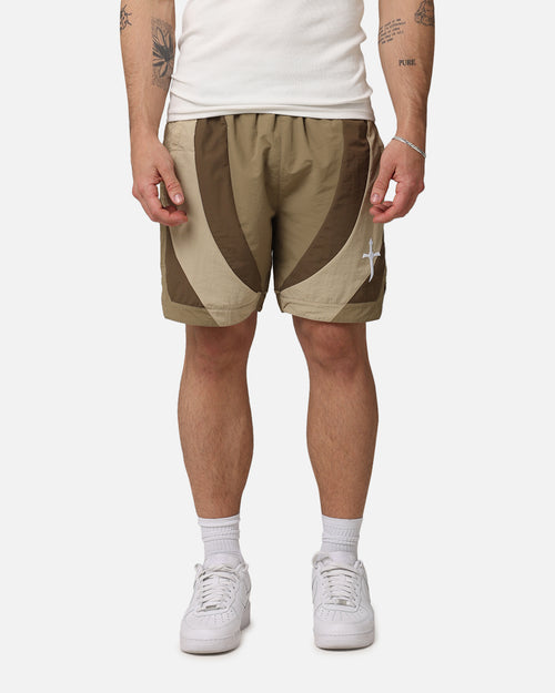 Saint Morta Holy Grail Nylon Shorts Brown