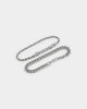 NXS Cuban Rope Bracelet Set White Gold