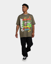 Goat Crew Reasons To Be Happy T-Shirt Military