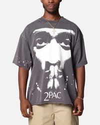 Tupac Blessed T-Shirt Washed Black